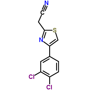 2-[4-(3,4-二氯苯基)-1,3-噻唑-2-基]乙腈结构式_637015-80-6结构式