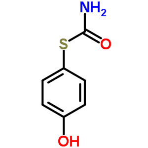 Thiocarbamic acid o-(p-hydroxyphenyl) ester Structure,63716-25-6Structure