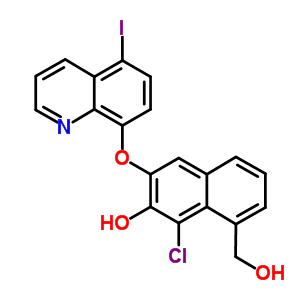 4-Chloro-3-hydroxy-2-naphthoic acid 5-iodo-8-quinolyl ester Structure,63716-62-1Structure