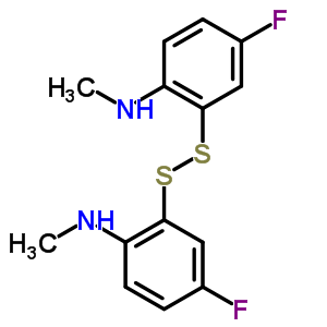 N-(4-氟-2-((5-氟-2-(甲基氨基)苯基)二硫代)苯基)-N-甲胺结构式_63755-13-5结构式