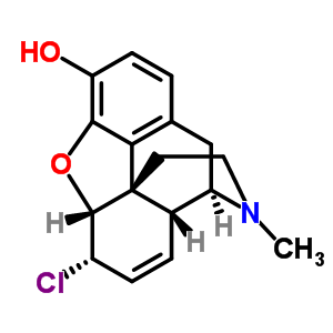 6α-chloro-7,8-didehydro-4,5α-epoxy-17-methylmorphinan-3-ol Structure,63783-53-9Structure