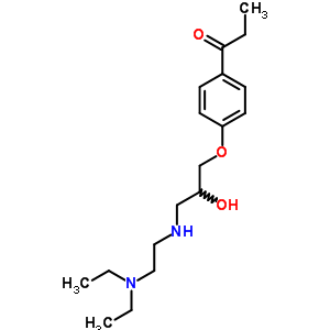 4’-[2-Hydroxy-3-[[2-(diethylamino)ethyl ]amino]propoxy]propiophenone Structure,63815-45-2Structure