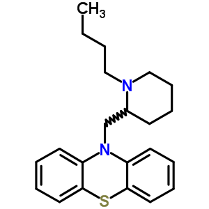 10-[(1-Butyl-2-piperidinyl)methyl ]-10h-phenothiazine Structure,63833-96-5Structure