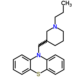 10-[(1-丙基-3-哌啶基)甲基]-10h-吩噻嗪结构式_63834-17-3结构式