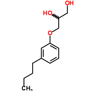 3-(M-butylphenoxy)-1,2-propanediol Structure,63834-63-9Structure