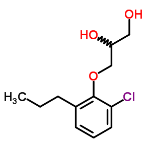 3-(2-Chloro-6-propylphenoxy)-1,2-propanediol Structure,63834-71-9Structure