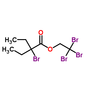 2-Bromo-2-ethylbutyric acid 2,2,2-tribromoethyl ester Structure,63867-08-3Structure