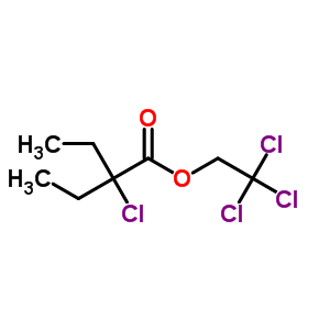 2-Chloro-2-ethylbutyric acid 2,2,2-trichloroethyl ester Structure,63867-10-7Structure