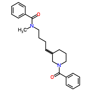 1-Benzoyl-3-[4-(n-methylbenzoylamino)butyl ]piperidine Structure,63867-61-8Structure