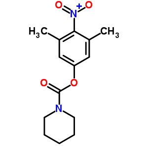 1-哌啶羧酸 (4-硝基-3,5-二甲苯基)酯结构式_63867-70-9结构式