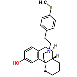 (-)-17-[P-(甲基硫代)苯乙基]吗啡烷-3-醇结构式_63868-02-0结构式