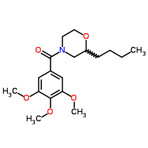 2-Butyl-4-(3,4,5-trimethoxybenzoyl)morpholine Structure,63868-53-1Structure