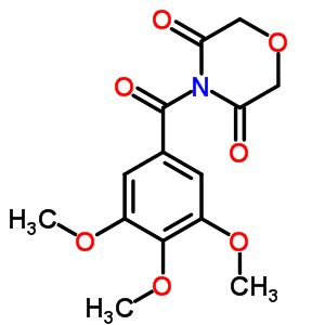 4-(3,4,5-Trimethoxybenzoyl)morpholine-3,5-dione Structure,63868-64-4Structure