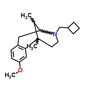 3-(Cyclobutylmethyl)-6,11-dimethyl-1,2,3,4,5,6-hexahydro-8-methoxy-2,6-methano-3-benzazocine Structure,63869-47-6Structure