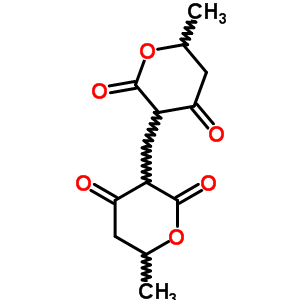 3,3’-Methylenebis[5,6-dihydro-6-methyl-2h-pyran-2,4(3h)-dione] Structure,63869-94-3Structure