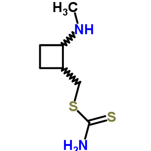 Dithiocarbamic acid [2-(methylamino)cyclobutyl ]methyl ester Structure,63870-03-1Structure