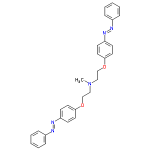 N,n-bis[2-(p-phenylazophenoxy)ethyl ]methylamine Structure,63870-06-4Structure