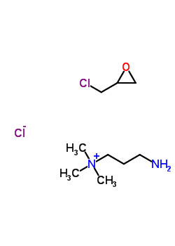 3-氨基-N,N,N-三甲基-1-丙烷氯化铵与(氯甲基)环氧乙烷聚合物结构式_63870-25-7结构式