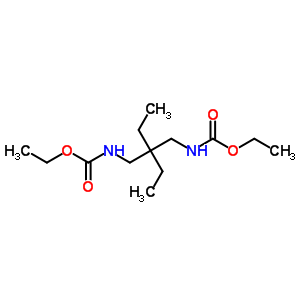 (2,2-二乙基-1,3-丙烷二基)二氨基甲酸二乙酯结构式_63884-61-7结构式