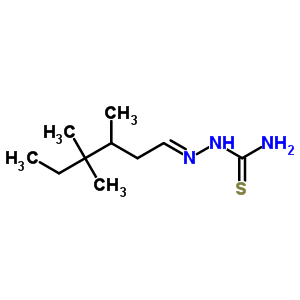 beta,gamma,gamma-三甲基己醛缩氨基硫脲结构式_63884-77-5结构式