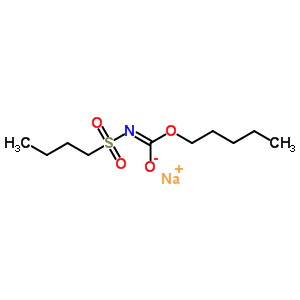 N-(butylsulfonyl)carbamic acid pentyl ester Structure,63884-88-8Structure