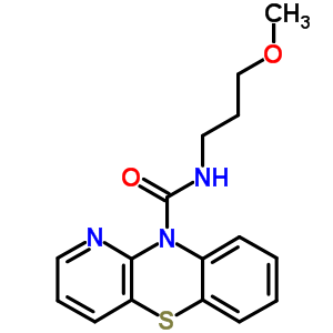 N-(3-methoxypropyl)-10h-pyrido[3,2-b][1,4]benzothiazine-10-carboxamide Structure,63886-04-4Structure