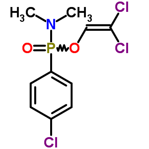 P-(4-chlorophenyl)-n,n-dimethylphosphonamidic acid 2,2-dichlorovinyl ester Structure,63886-55-5Structure