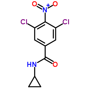 N-cyclopropyl-3,5-dichloro-4-nitrobenzamide Structure,63886-84-0Structure