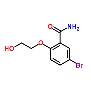 5-Bromo-2-(2-hydroxyethoxy)benzamide Structure,63887-00-3Structure