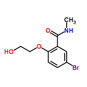 5-Bromo-2-(2-hydroxyethoxy)-n-methylbenzamide Structure,63887-02-5Structure