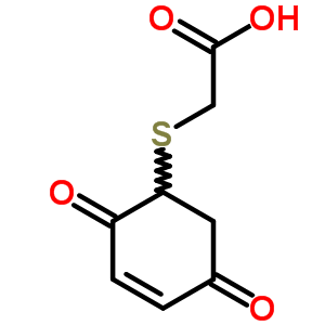 [(2,5-Dioxo-3-cyclohexenyl)thio]acetic acid Structure,63905-80-6Structure