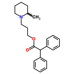 Diphenylacetic acid 3-(2-methylpiperidino)propyl ester Structure,63905-82-8Structure