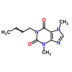 1-(2-Butenyl)-3,7-dimethyl-1h-purine-2,6(3h,7h)-dione Structure,63906-57-0Structure