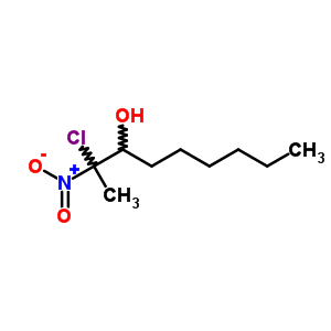 2-Chloro-2-nitro-3-nonanol Structure,63906-99-0Structure