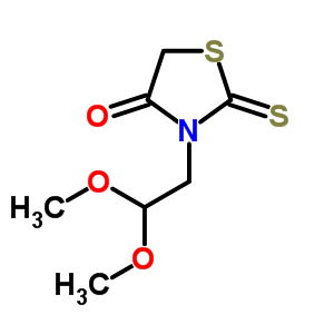 3-(2,2-Dimethoxyethyl)-2-sulfanylidene-thiazolidin-4-one Structure,63909-89-7Structure