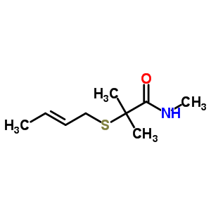 2-[(2-Butenyl)thio]-n,2-dimethylpropionamide Structure,63915-94-6Structure