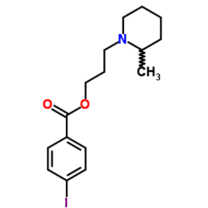 3-(2-Methylpiperidino)propyl =p-iodobenzoate Structure,63916-89-2Structure