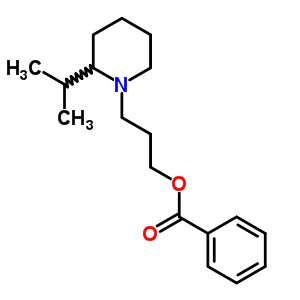 3-(2-异丙基哌啶)丙基 苯甲酸结构式_63916-94-9结构式