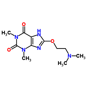 8-[2-(Dimethylamino)ethoxy]-3,7-dihydro-1,3-dimethyl-1h-purine-2,6-dione Structure,63917-34-0Structure