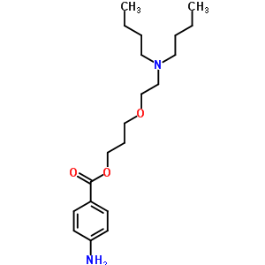 3-[β-(dibutylamino)ethoxy]propyl =p-aminobenzoate Structure,63917-75-9Structure