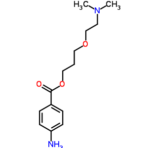 3-[β-(dimethylamino)ethoxy]propyl =p-aminobenzoate Structure,63917-77-1Structure