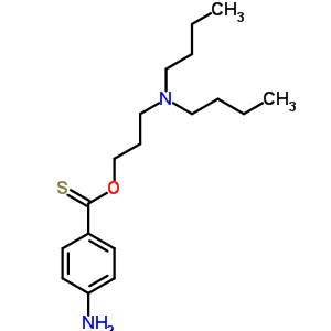 P-氨基硫代苯甲酸 s-[3-(二丁基氨基)丙基]酯结构式_63917-80-6结构式