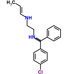 N-[α-(p-chlorophenyl)benzyl ]-n’-(1-propenyl)ethylenediamine Structure,63918-47-8Structure