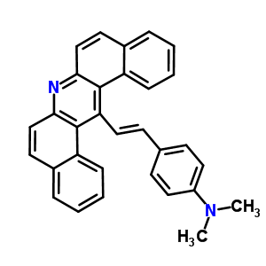 14-[P-(二甲基氨基)苯乙烯]二苯[a,j]吖啶结构式_63918-82-1结构式