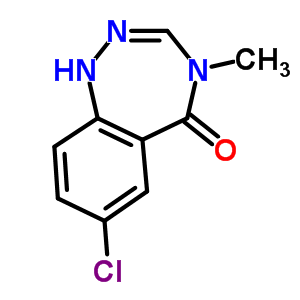 5H-1,2,4-benzotriazepin-5-one,7-chloro-1,4-dihydro-4-methyl- Structure,63931-68-0Structure