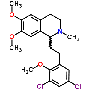 1-(3,5-Dichloro-2-methoxyphenethyl)-6,7-dimethoxy-2-methyl-1,2,3,4-tetrahydroisoquinoline Structure,63937-48-4Structure