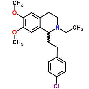 1-(4-Chlorophenethyl)-6,7-dimethoxy-2-ethyl-1,2,3,4-tetrahydroisoquinoline Structure,63937-76-8Structure