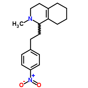 (+)-1,2,3,4,5,6,7,8-Octahydro-2-methyl-1-(4-nitrophenethyl)isoquinoline Structure,63938-02-3Structure