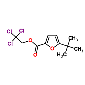 5-Tert-butyl-2-furancarboxylic acid 2,2,2-trichloroethyl ester Structure,63938-45-4Structure