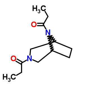 3,8-Dipropionyl-3,8-diazabicyclo[3.2.1]octane Structure,63977-69-5Structure